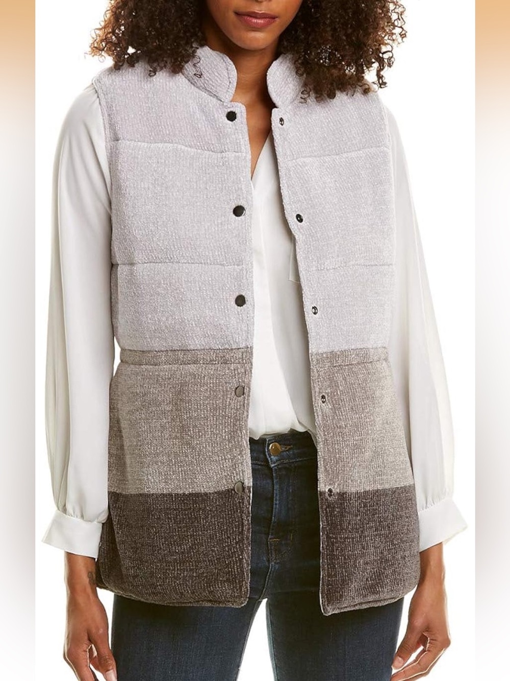 🆕 NIC+ZOE Reversible Gray Puffer Vest